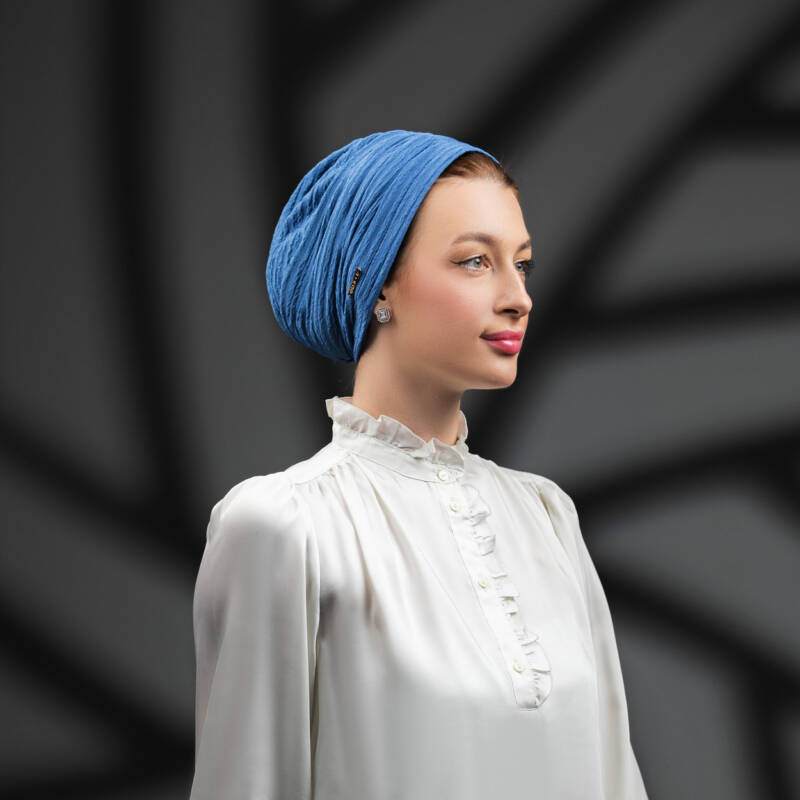 Blue Cotton Turban