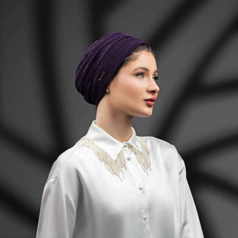 Purple Cotton Turban