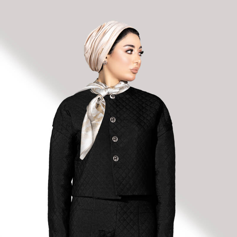 Velvet Light Beige Turban