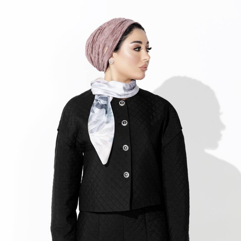 Velvet Pink Nude Turban