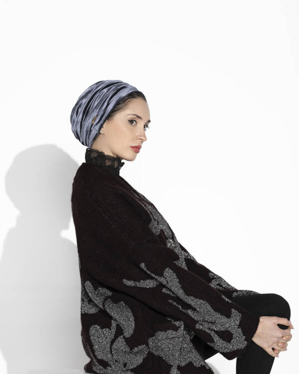 Velvet Grey Turban