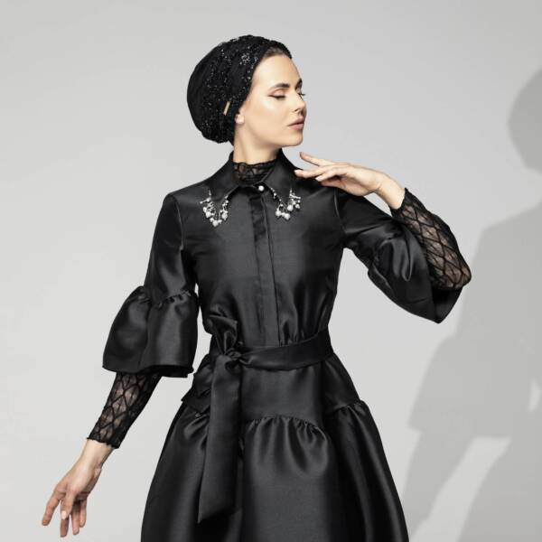 Glam Black Turban