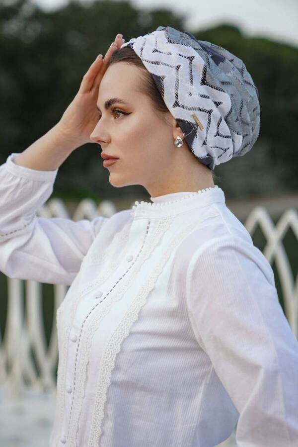 Lace Shades of Grey Turban