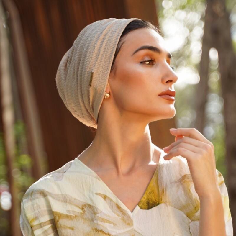 Beige Turban