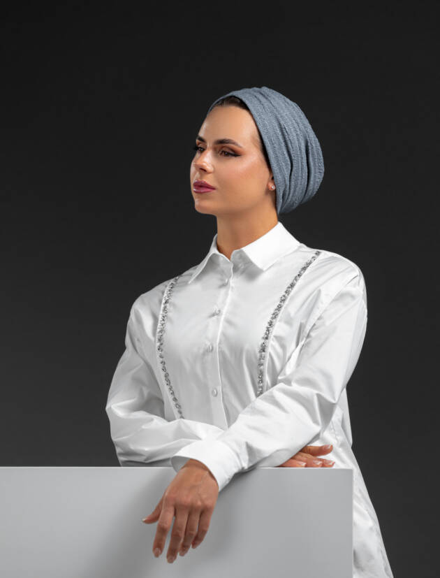 Turban Cotton Denim Color