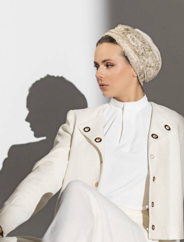 Glam gold Beading turban