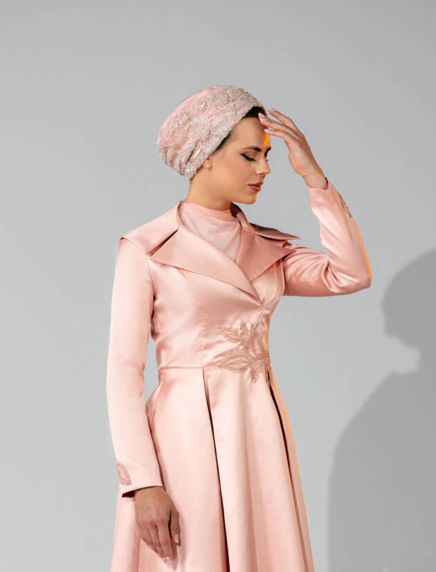 Glam light Peach Turban