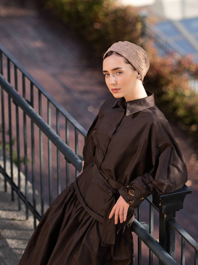 Dantelle Dark Nude Cotton Turban