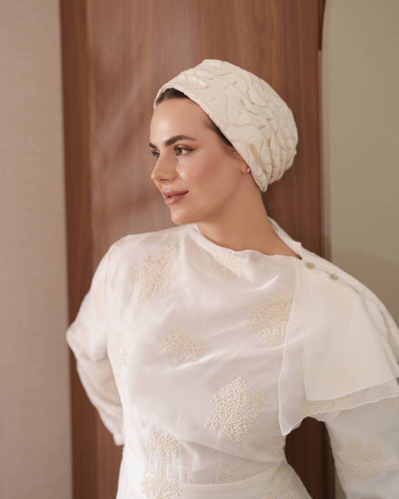 Lace Creamy Turban